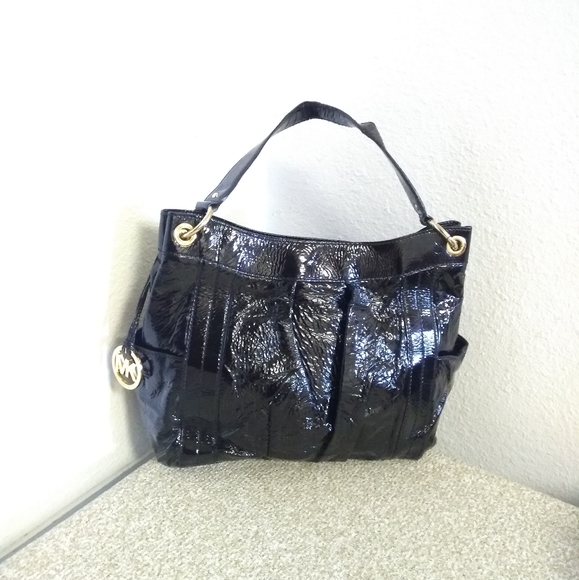 Michael Kors Black Patent Leather Bag - Picture 5 of 6